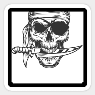 Skull Face Sticker